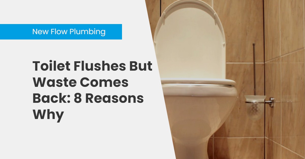 Toilet Flushes But Waste Comes Back: 8 Reasons Why