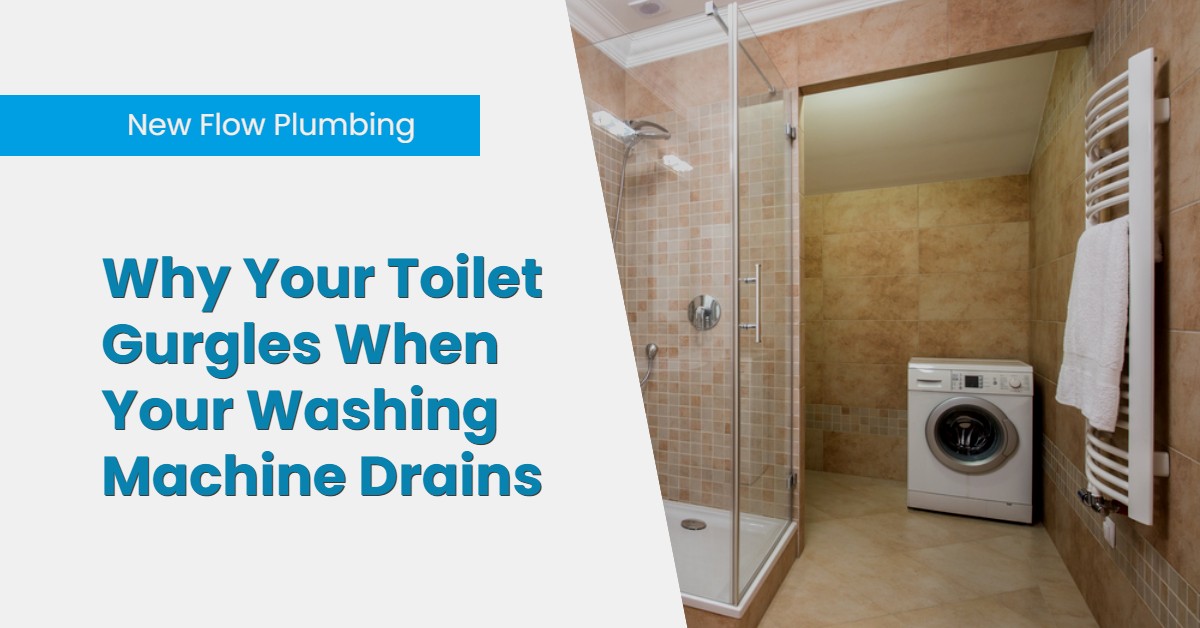 Why Your Toilet Gurgles When Your Washing Machine Drains
